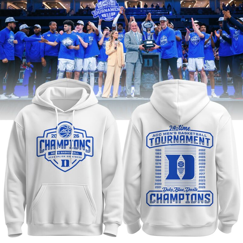 Duke 2026 ACC Men's Basketball Tournament Champions Locker Room Hoodie