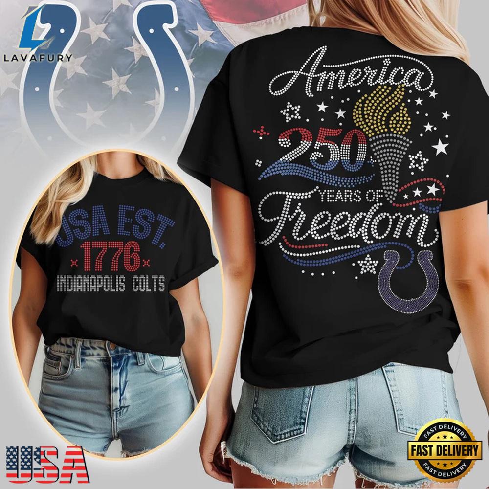 NFL Indianapolis Colts 250 Years Independence Day 2026 T Shirt