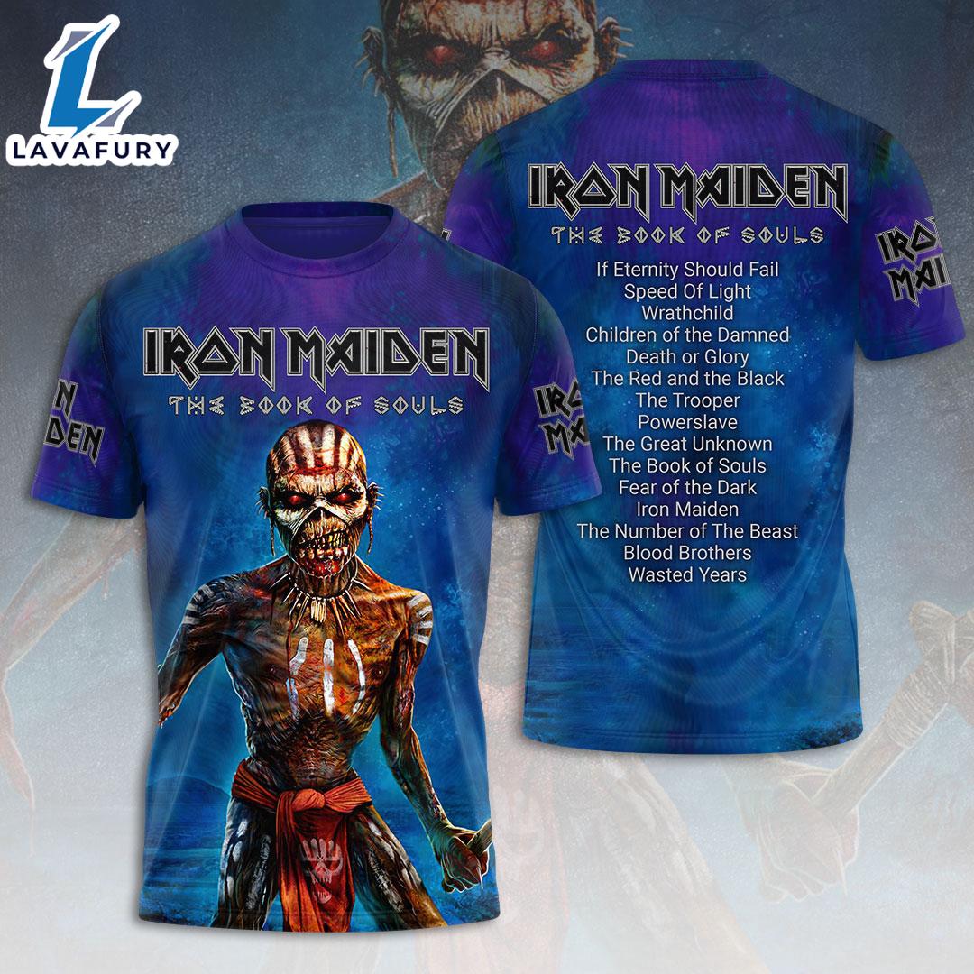 Iron Maiden Tour 2025 T-Shirt 50th Anniversary Gift Summer For Man And