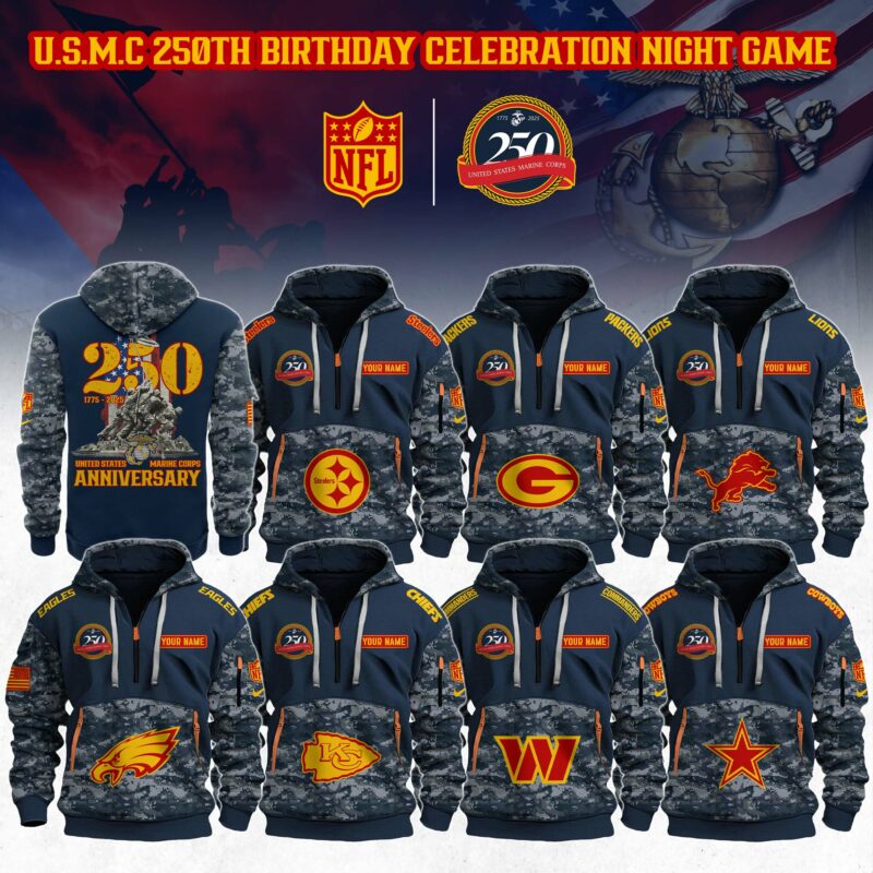 NFL x U.S.M.C 250th Anniversary Limited Editions 2025 Hoodie