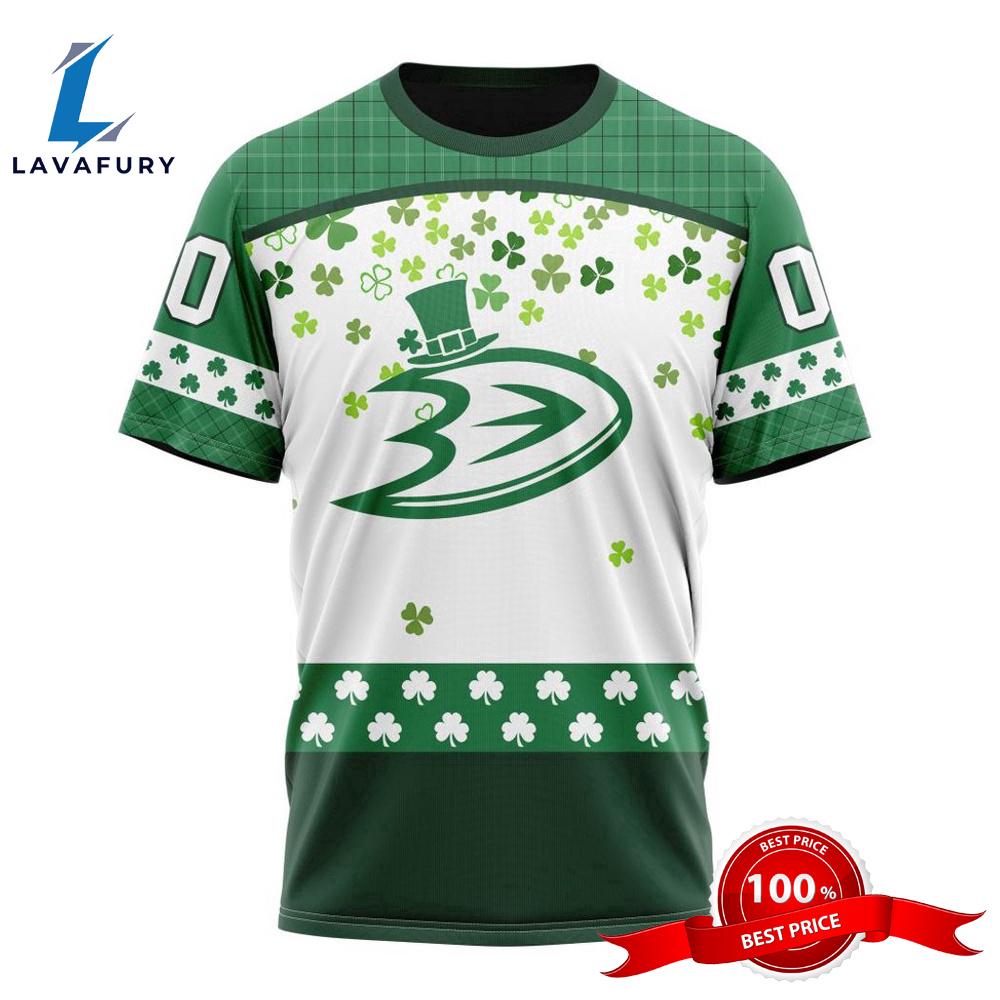 Personalized NHL Anaheim Ducks Special Design For St. Patrick Day All Over Print Shirts