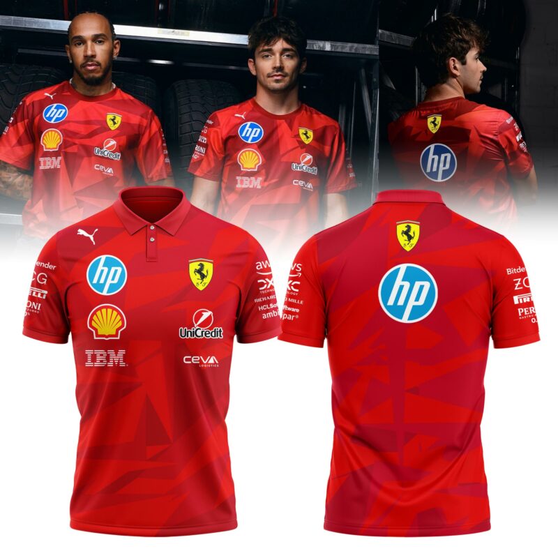 Scuderia Ferrari 2025 Special Edition Las Vegas Race Polo