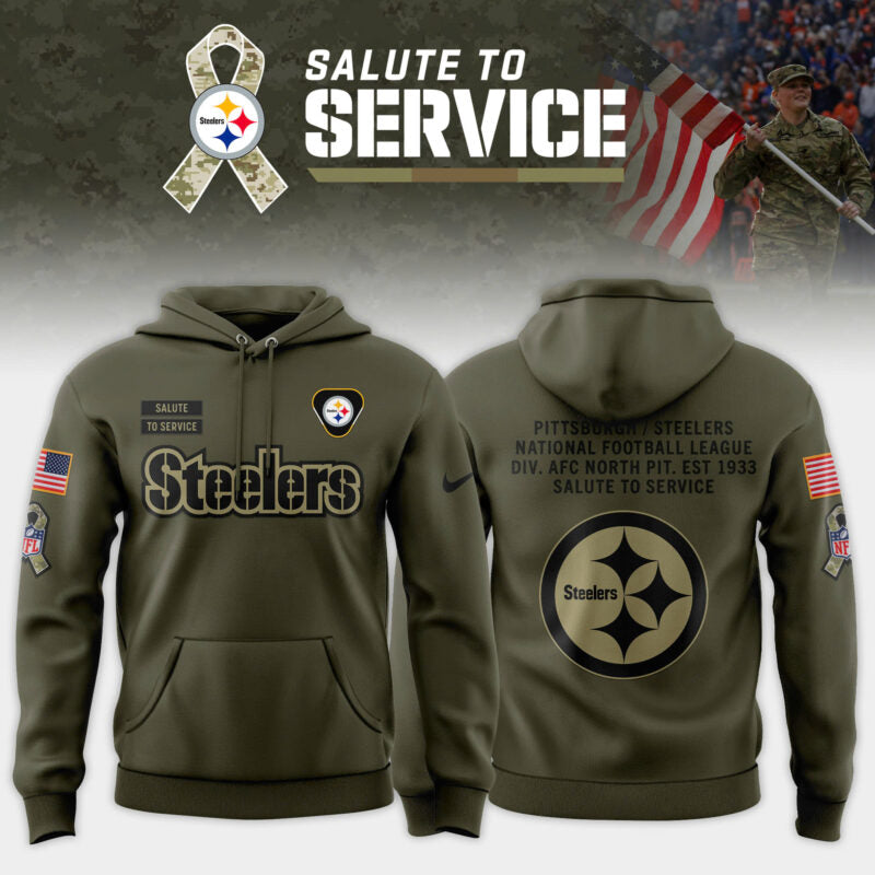 Pittsburgh Steelers 2025 Salute to Service Limited Hoodie