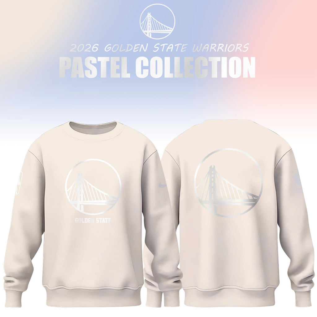 _ Golden State Warriors 2026 Travel Pastels Sweatshirt - Cream