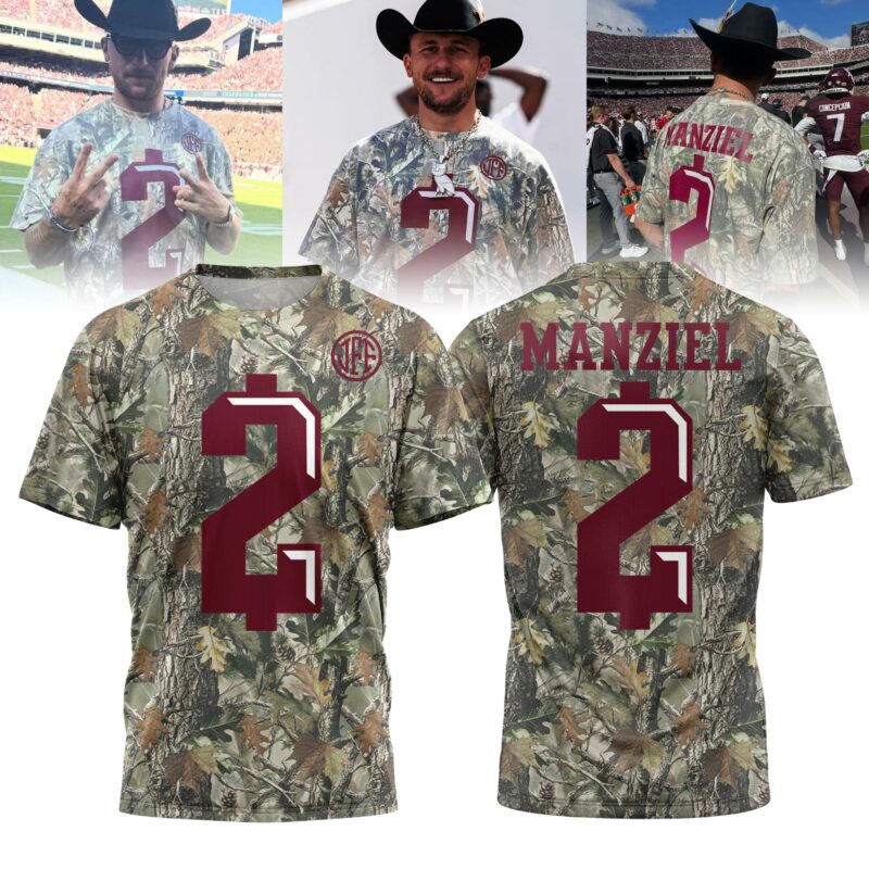 Johnny Manziel Texas A&amp;M Aggies Camo Limited Edition T-shirt