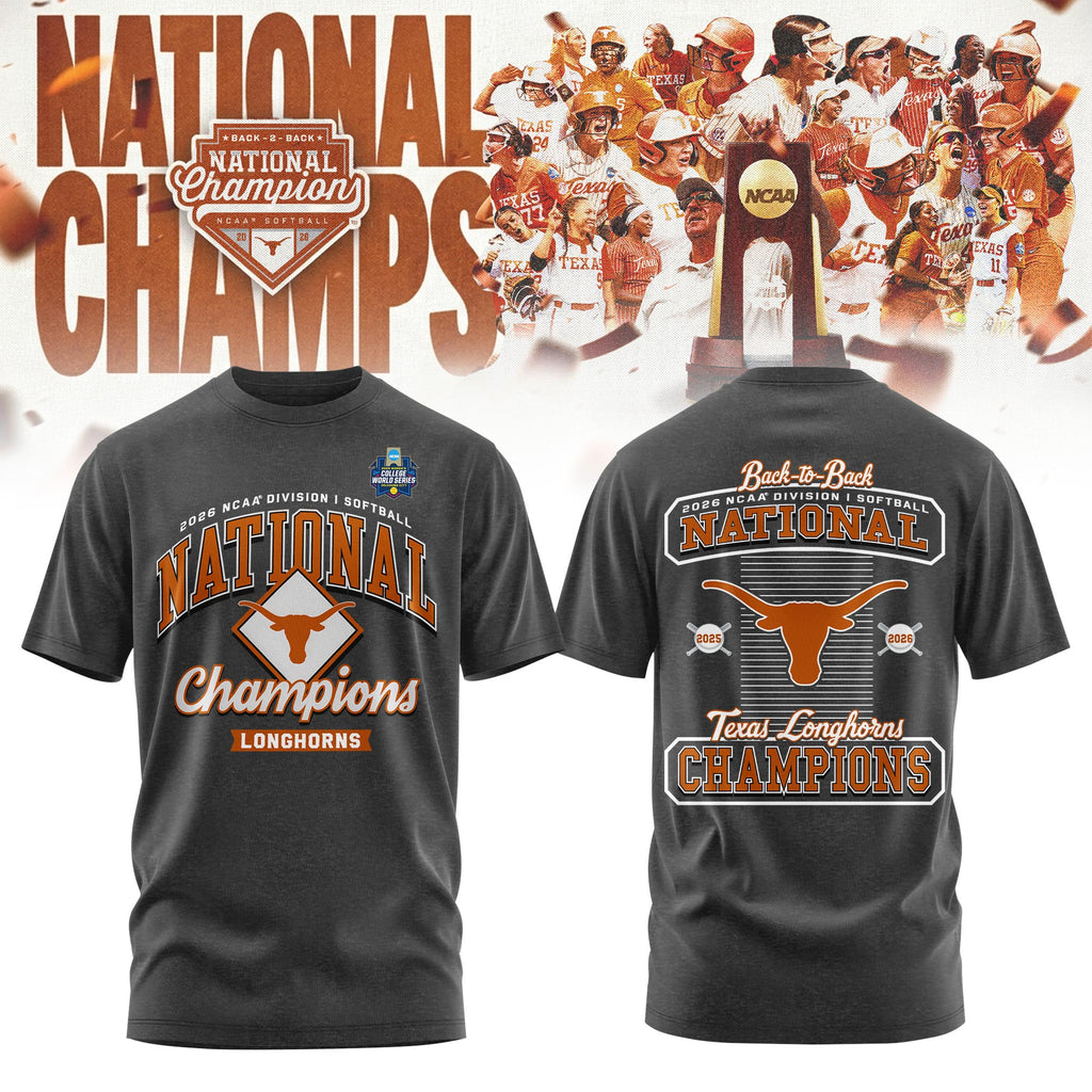 Texas 2026 NCAA Softball Women's College World Series National Champions Locker Room T-Shirt