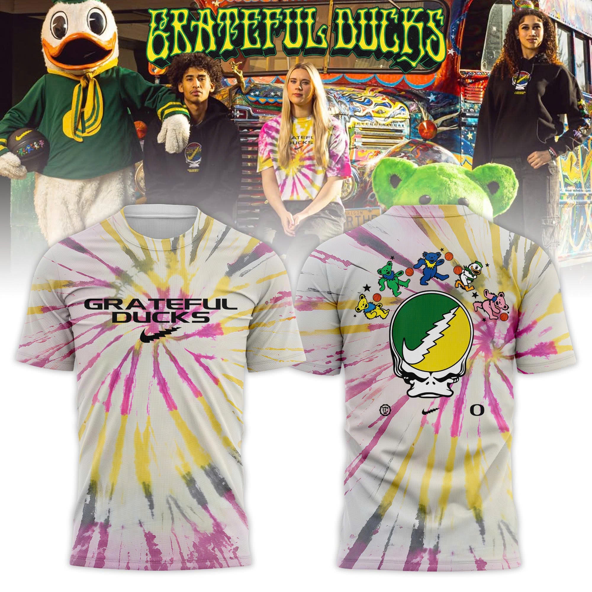 _ ..Oregon Ducks x Grateful Dead 2026 Limited Editions T-shirt