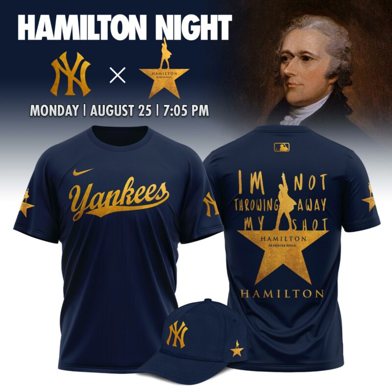 New York Yankees MLB x Hamilton Night 2025 Limited Edition T-Shirt