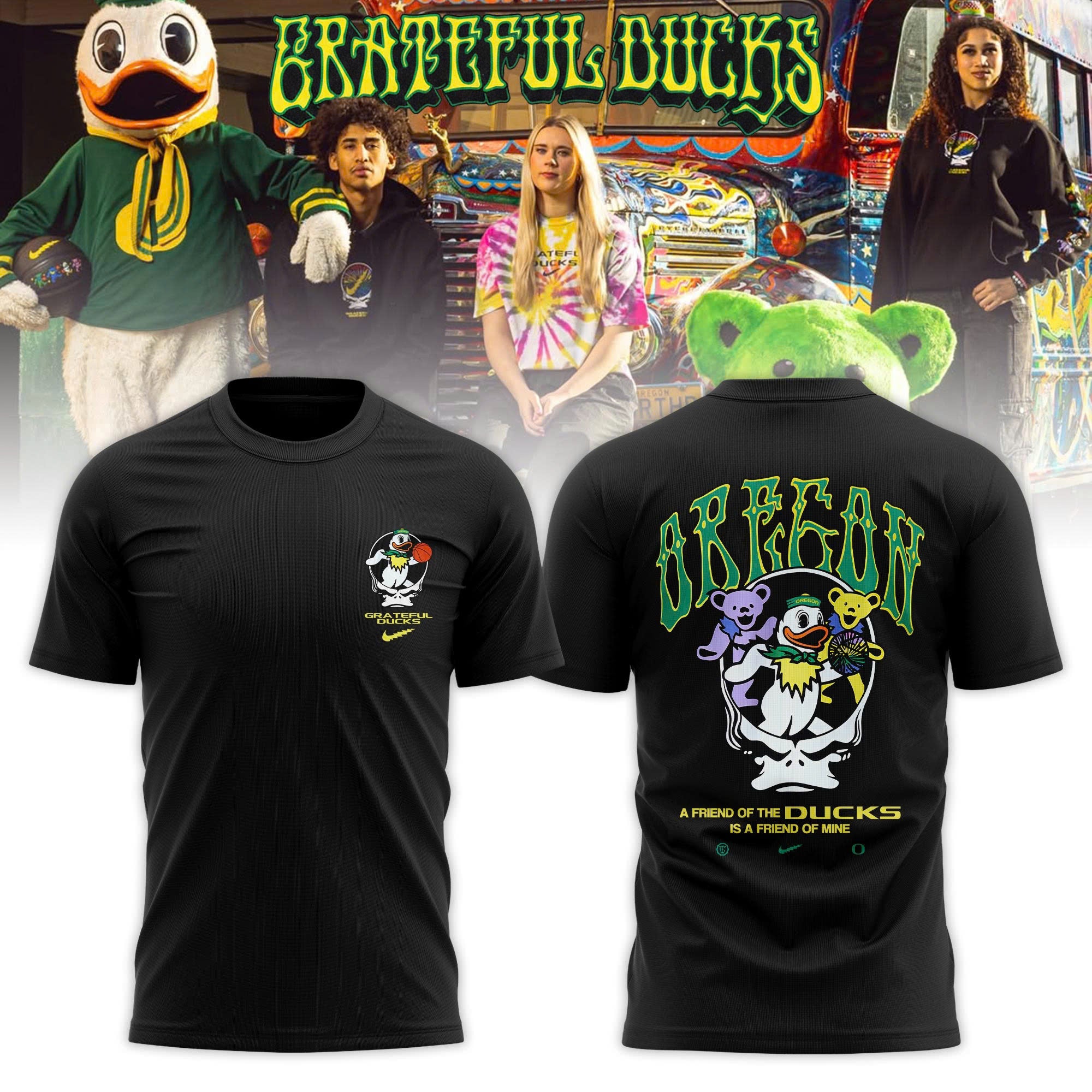 _ ..Oregon Ducks x Grateful Dead 2026 Limited Editions T-shirt