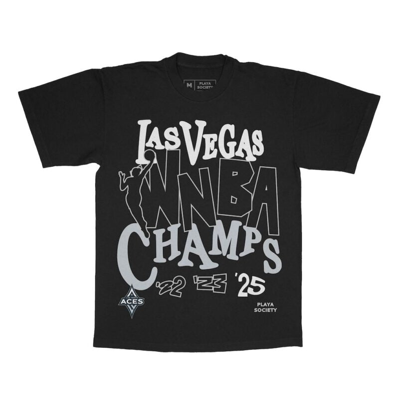 Las Vegas Aces 2025 WNBA Champions T-shirt