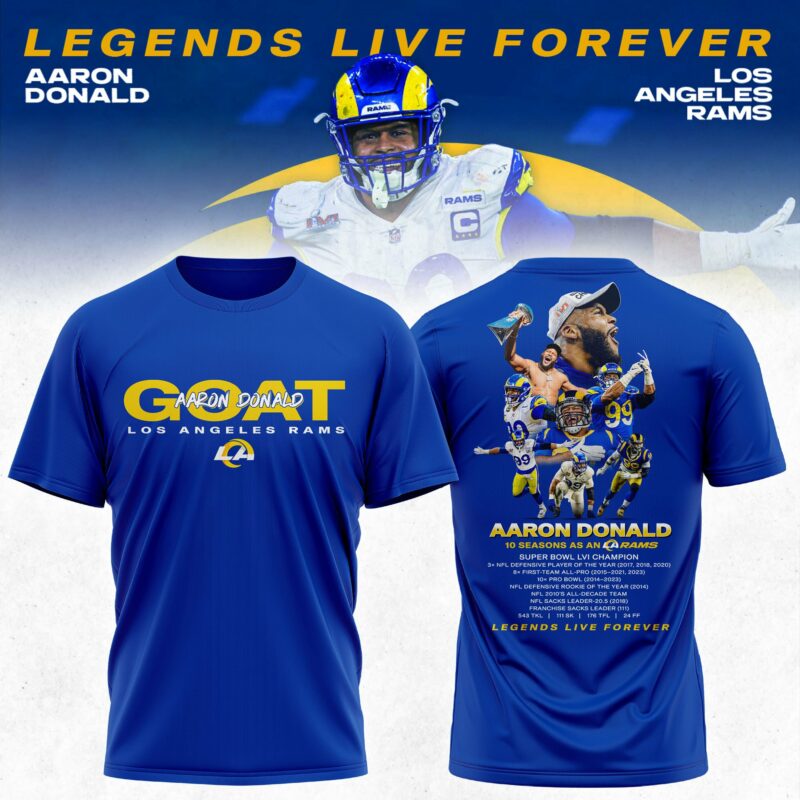Los Angeles Rams Aaron Donald Retirement Shirt