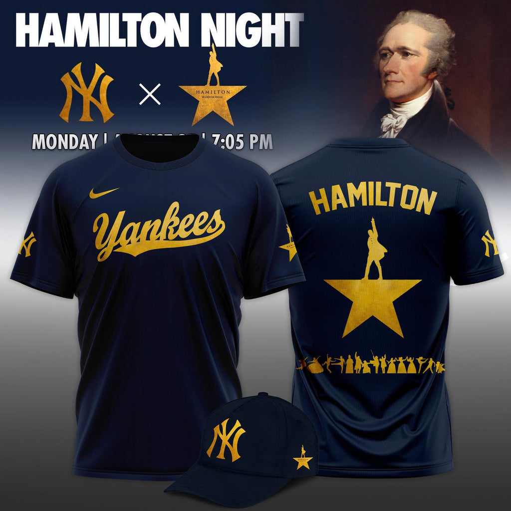 ..New York Yankees MLB x Hamilton Night 2025 Limited Edition T-Shirt