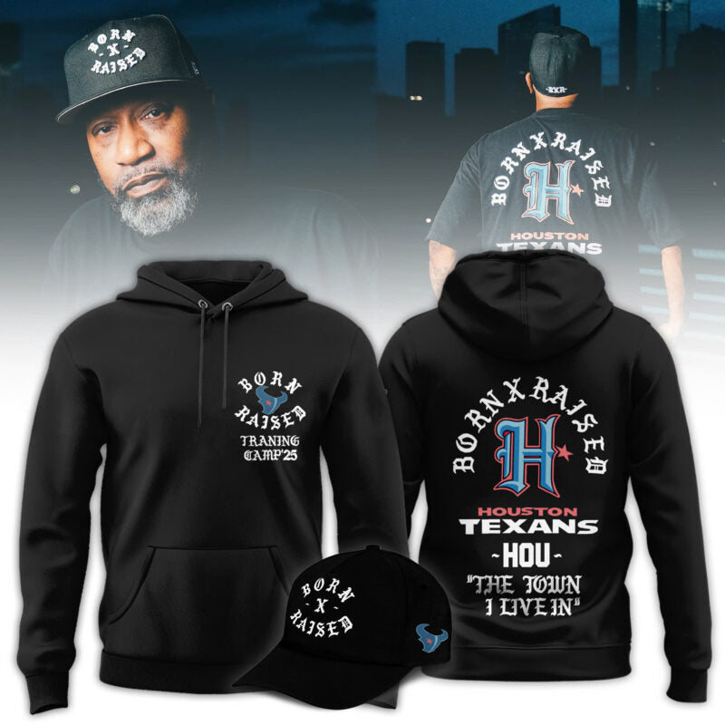 Born x Raised Texans Training Camp Limited Edition Hoodie -Black