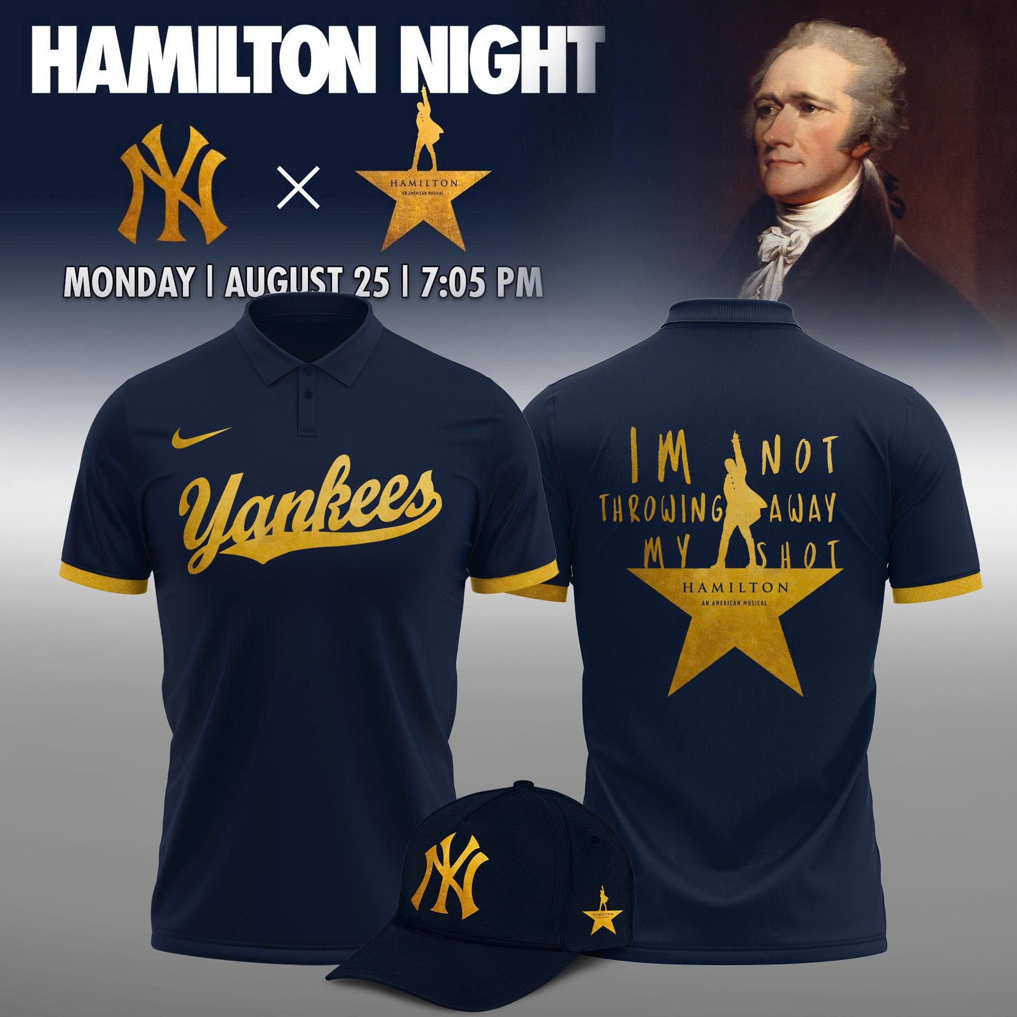 ..New York Yankees MLB x Hamilton Night 2025 Limited Edition Polo