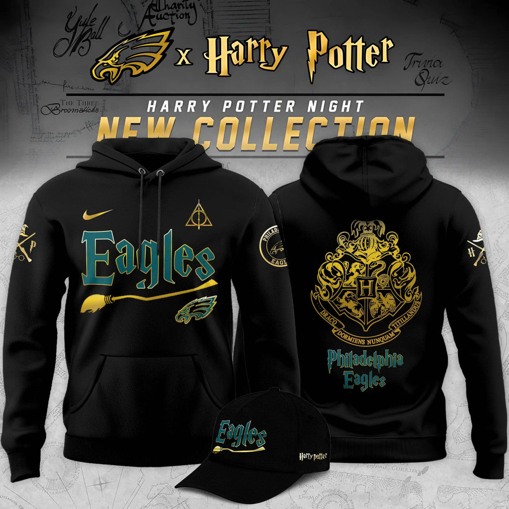 _Philadelphia Eagles x Harry Potter Limited Edition Hoodie - Black