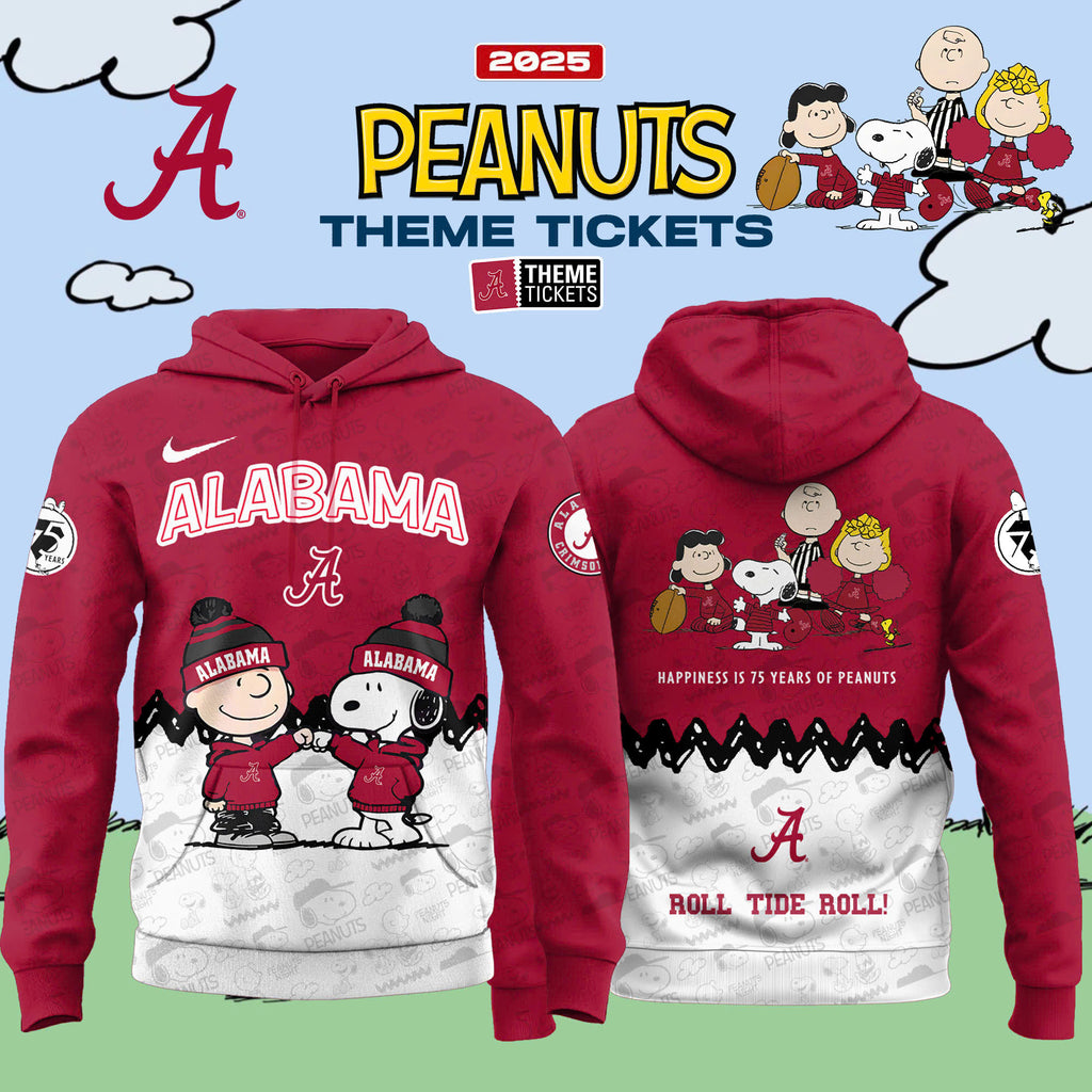 _Alabama Crimson Tide x Peanuts Limited Editions 2025 Hoodie