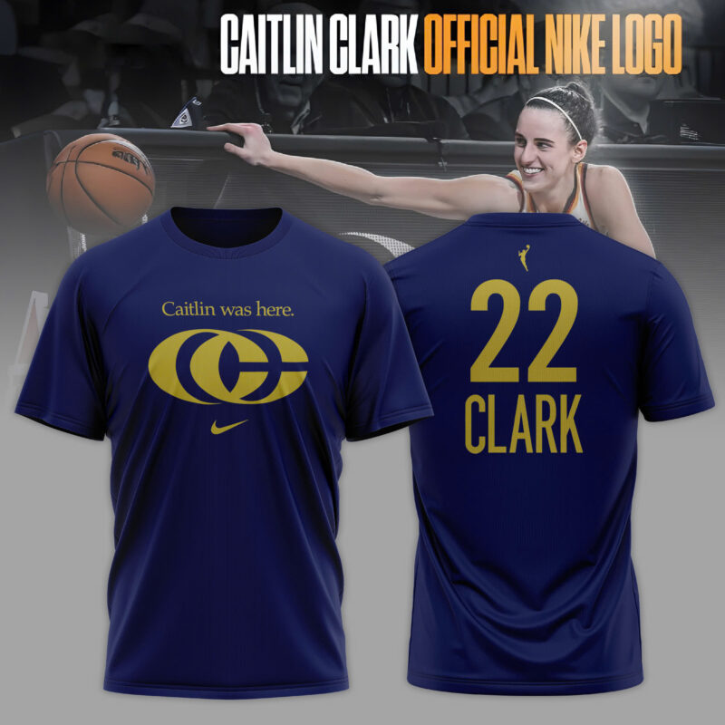 _  Special New Caitlin Clark Logo T-Shirt Navy