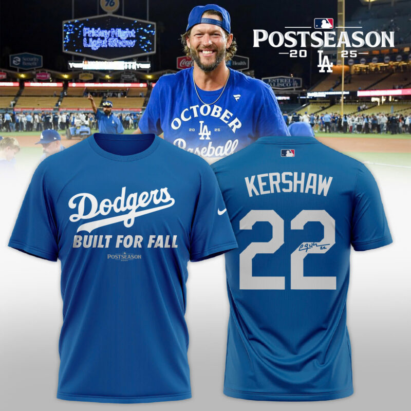 Los Angeles Dodgers x Kershaw 2025 MLB Built For Fall Limited T-Shirt
