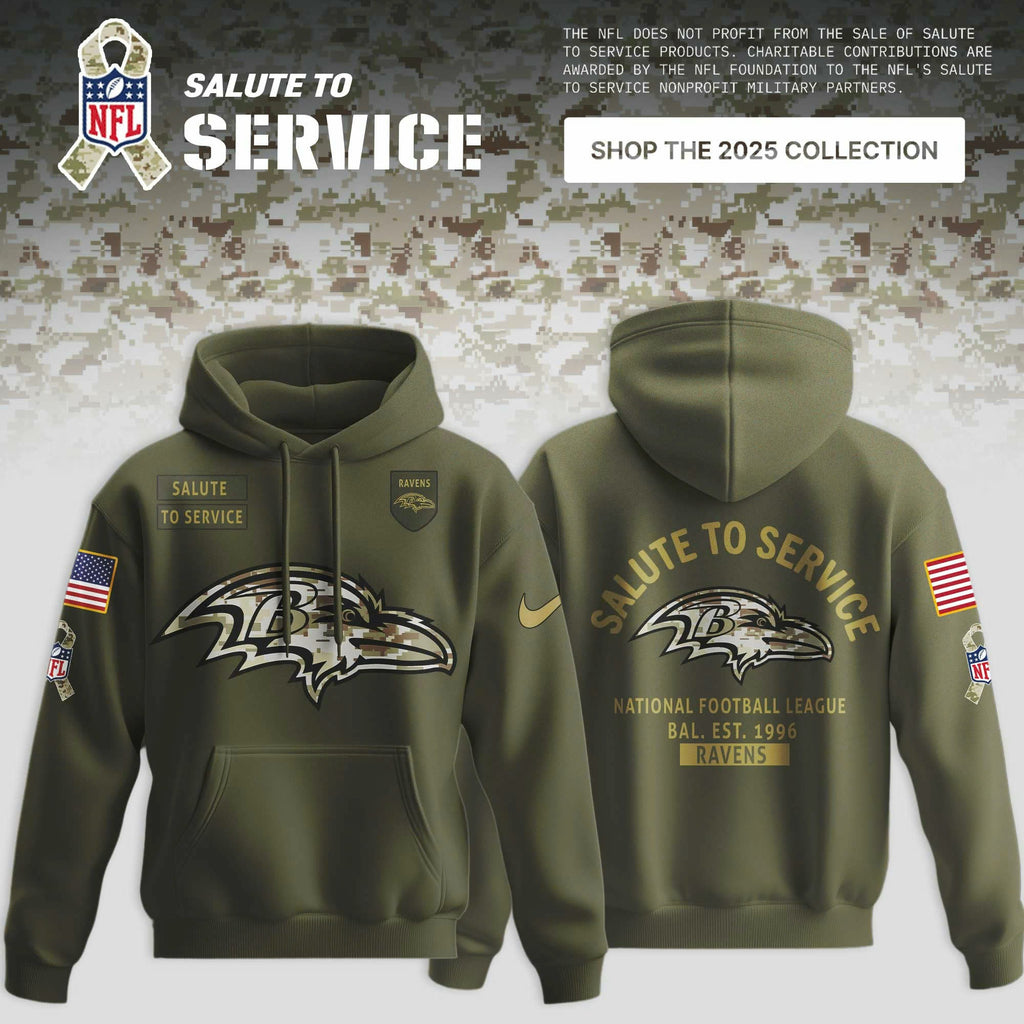 _ Baltimore Ravens 2025 NFL Salute to Service Limited Hoodie