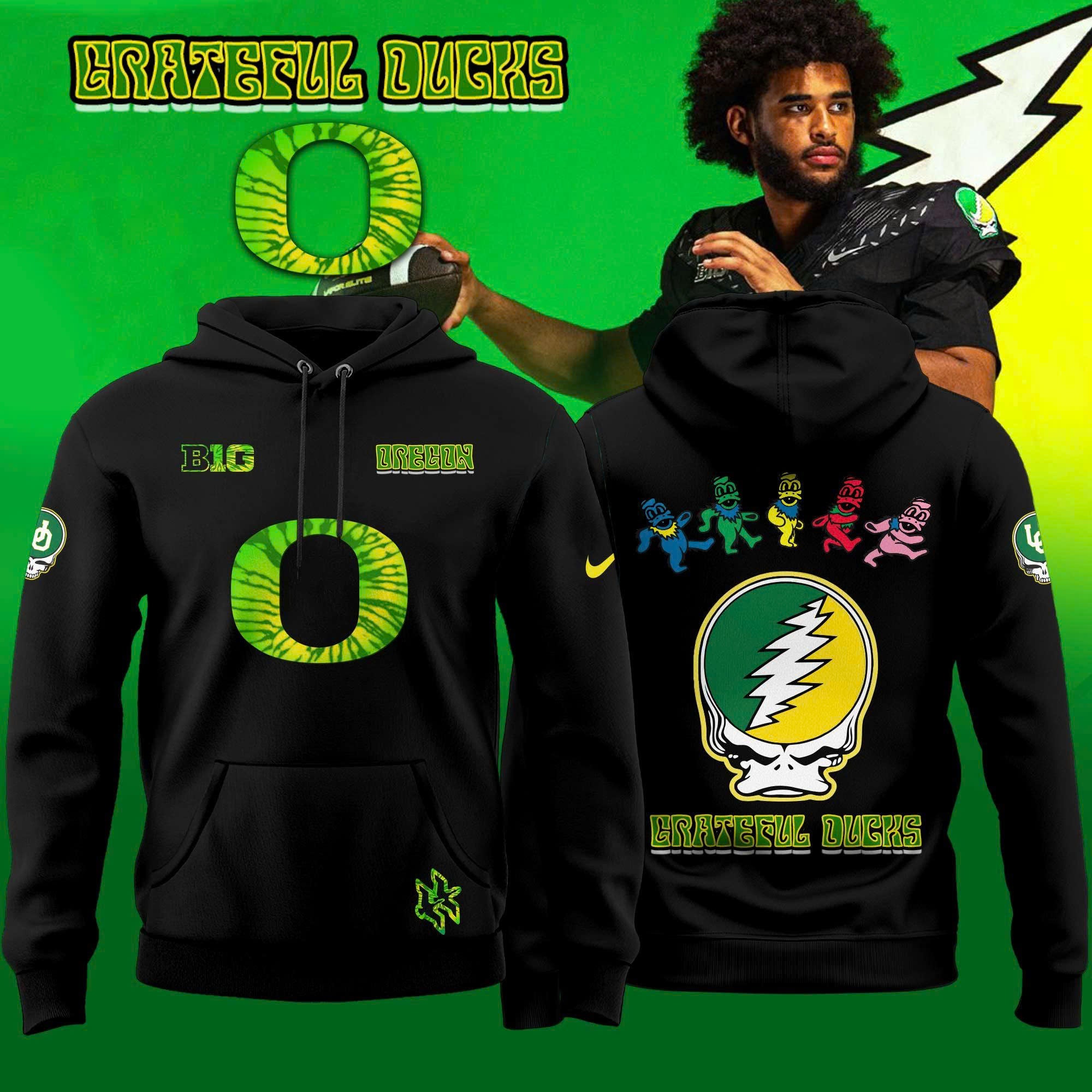 Oregon Ducks x Grateful Dead Limited Editions Hoodie