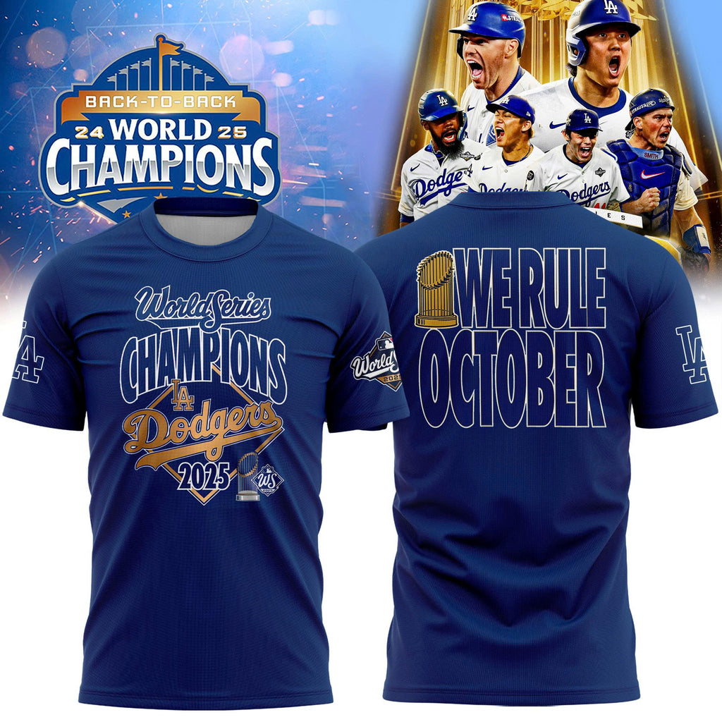 _Los Angeles Dodgers 2025 Royal World Series Champions T-Shirt