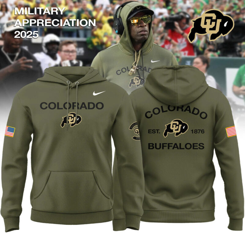 _ Colorado Buffaloes Military Appreciation 2025 Special Hoodie