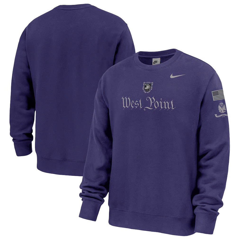 Purple Army Black Knights Army 250 Collection Club Fleece Sweatshirt