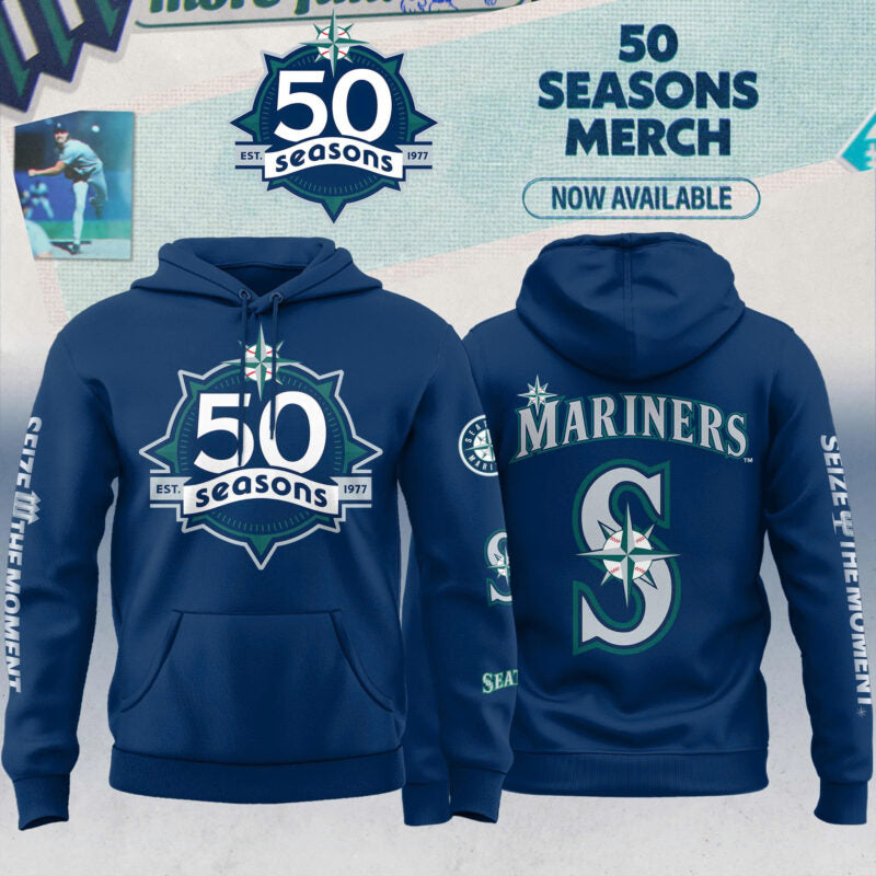 Seattle Mariners 50 Seasons Celebration Special Edition Hoodie