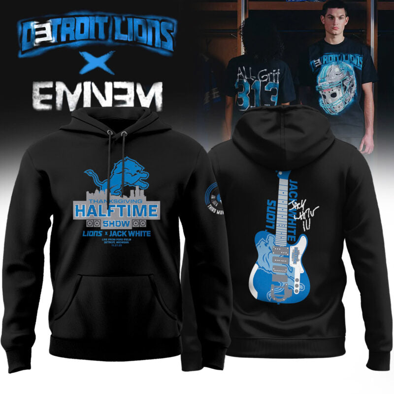 _ Eminem x Detroit Lions "Thanksgiving Halftime Show" Limited Edition Hoodie