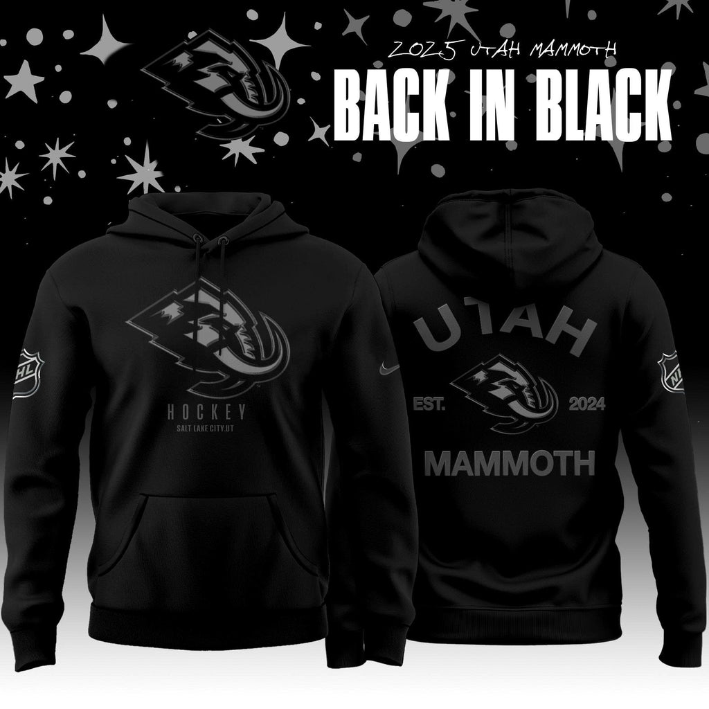 _ Utah Mammoth x Back In Black Special Edition Hoodie 2025