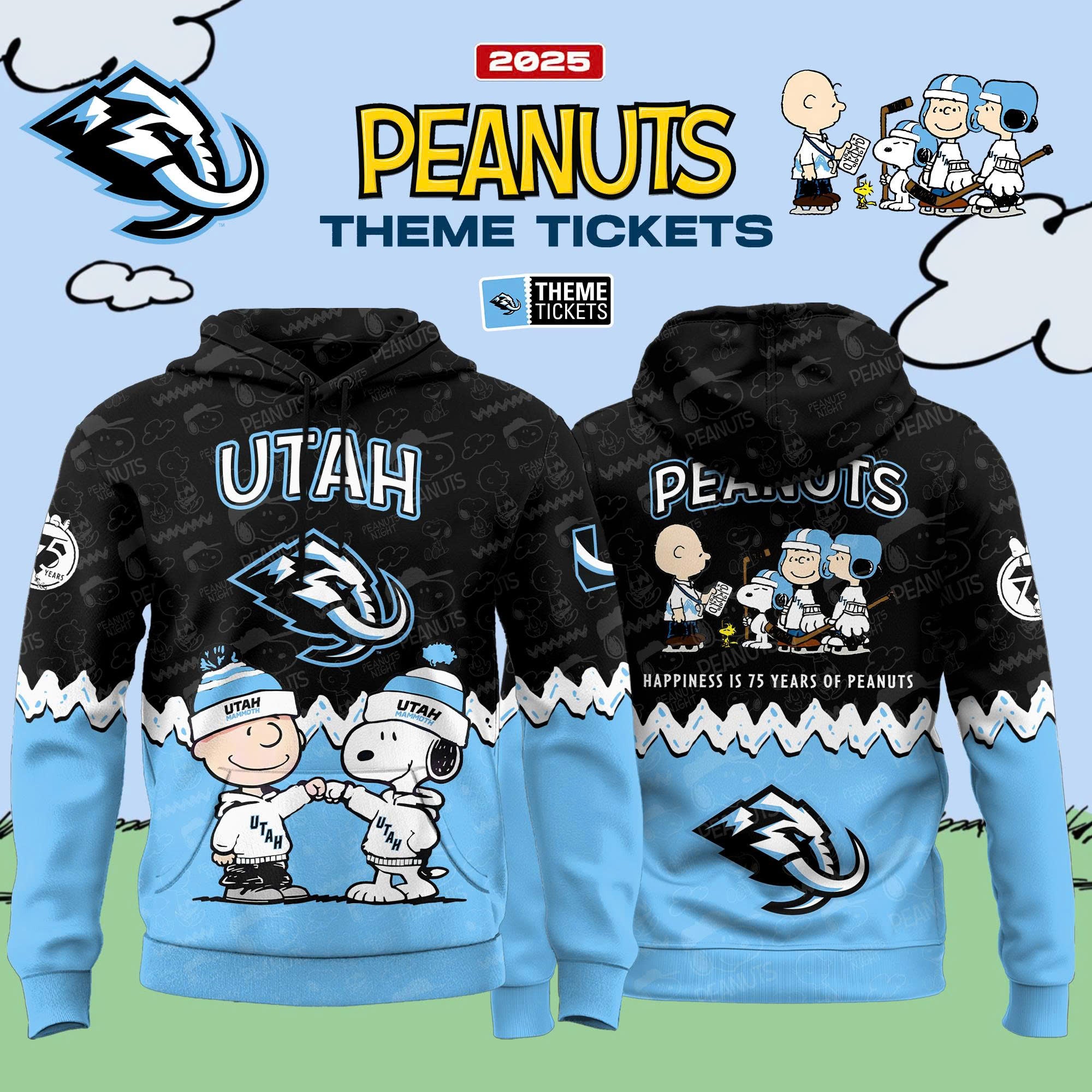 _ Utah Mammoth x Peanuts Limited Edition Hoodie
