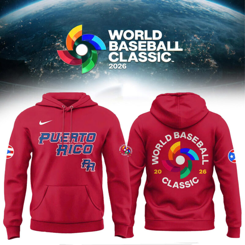 Team Puerto Rico 2026 World Baseball Classic Special Edition Baseball Hoodie
