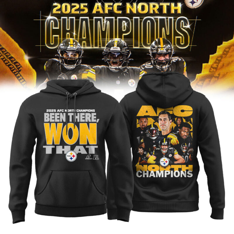 _ Pittsburgh Steelers 2025 AFC North Division Champions Hoodie