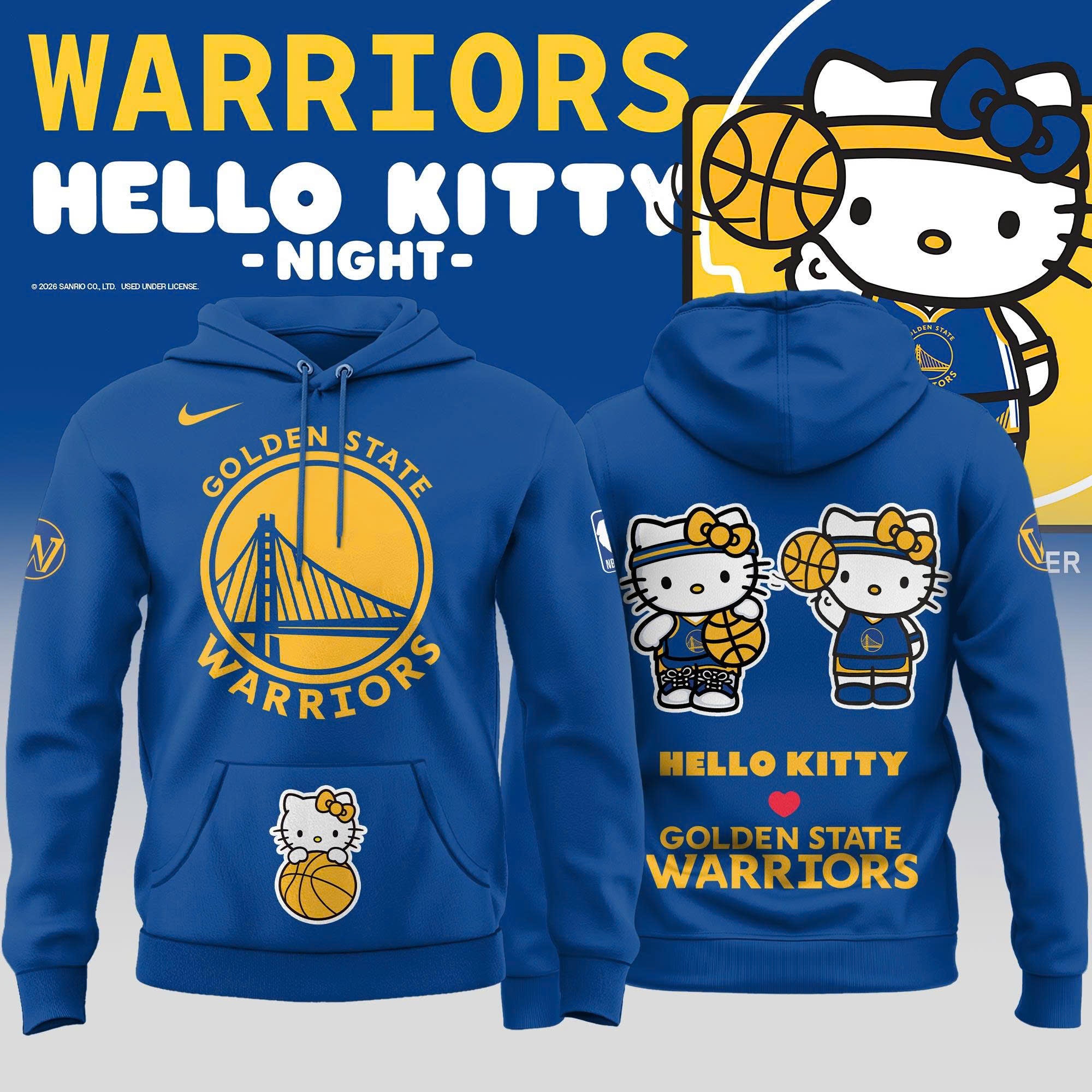 _ Golden State Warriors x Hello Kitty Night 2026 Special Edition Hoodie