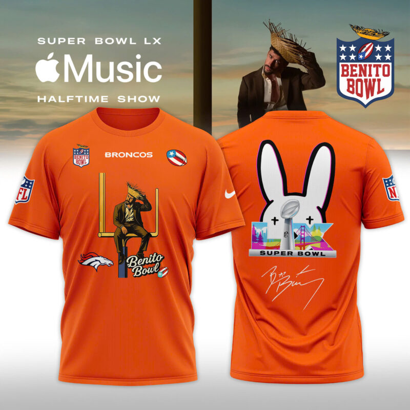 _ Denver Broncos x Bad Bunny 2026 Super Bowl LX Halftime Show Special Edition T-shirt