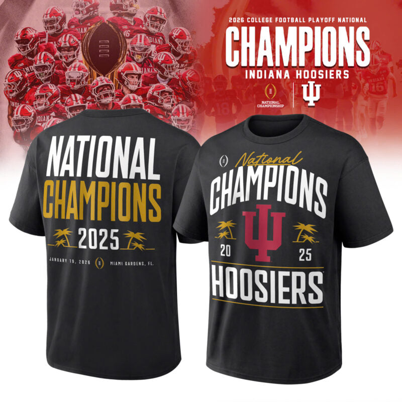 _ Indiana Hoosiers College Football Playoff 2025 National Champions Locker Room T-Shirt