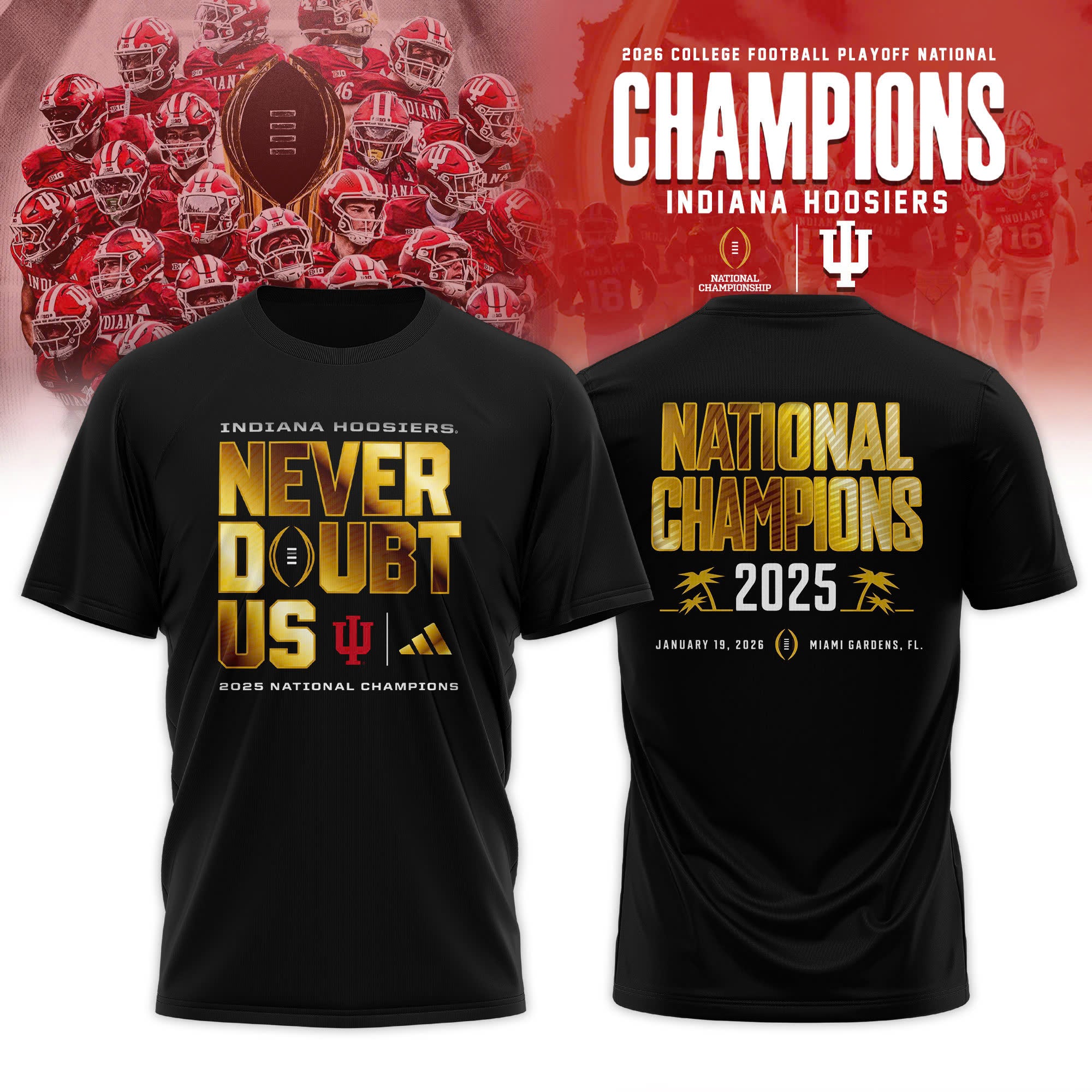 _ Indiana Hoosiers College Football Playoff 2025 National Champions Locker Room T-Shirt