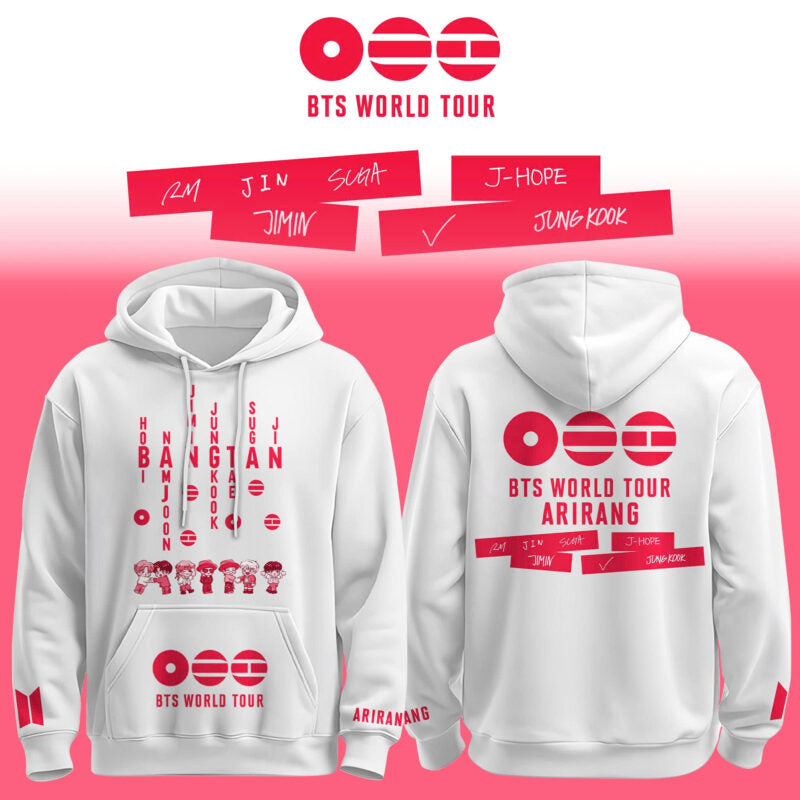BTS ‘ARIRANG’ World Tour 2026-2027 Hoodie