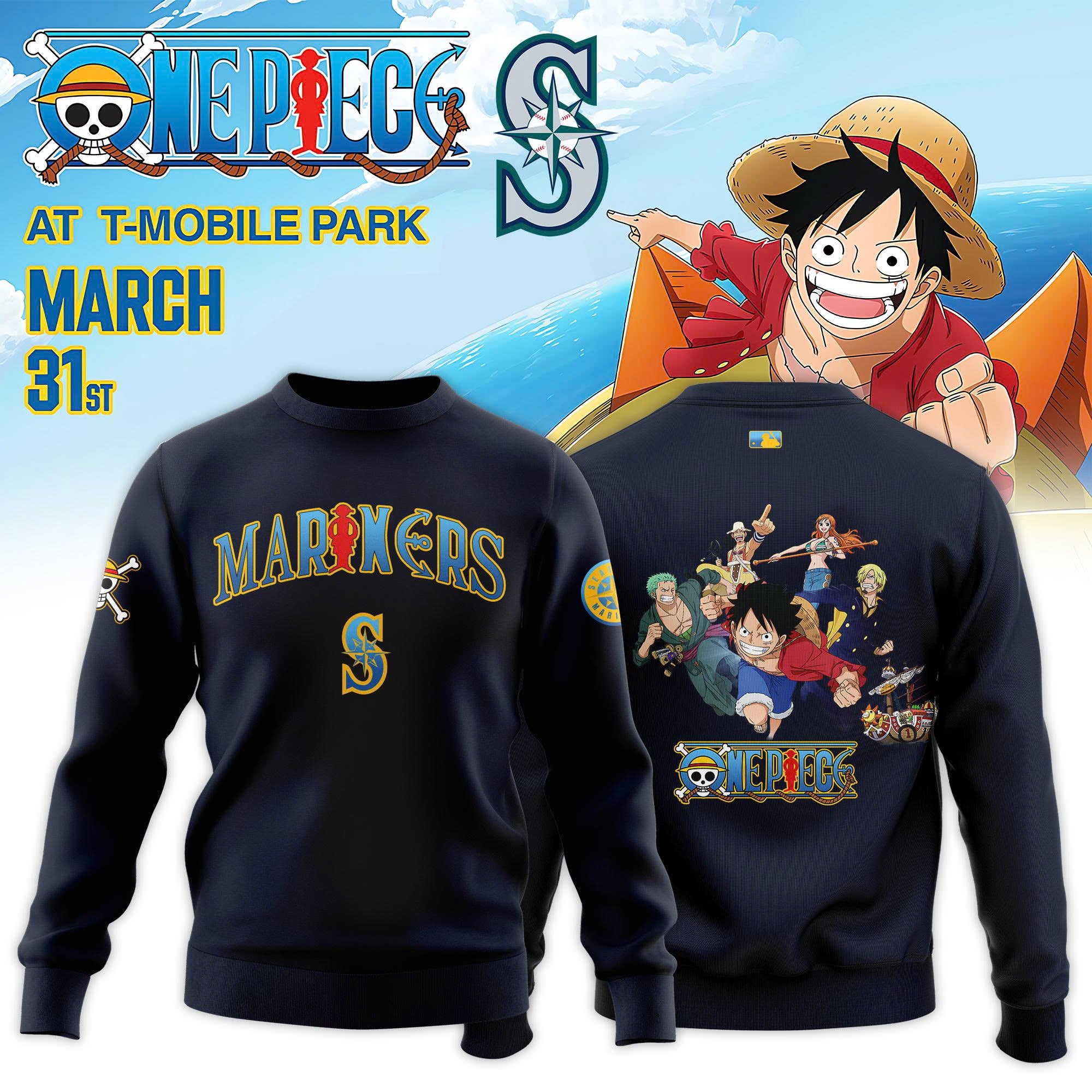 _Seattle Mariners x One Piece Night 2026 Limited Edition Sweatshirt Navy