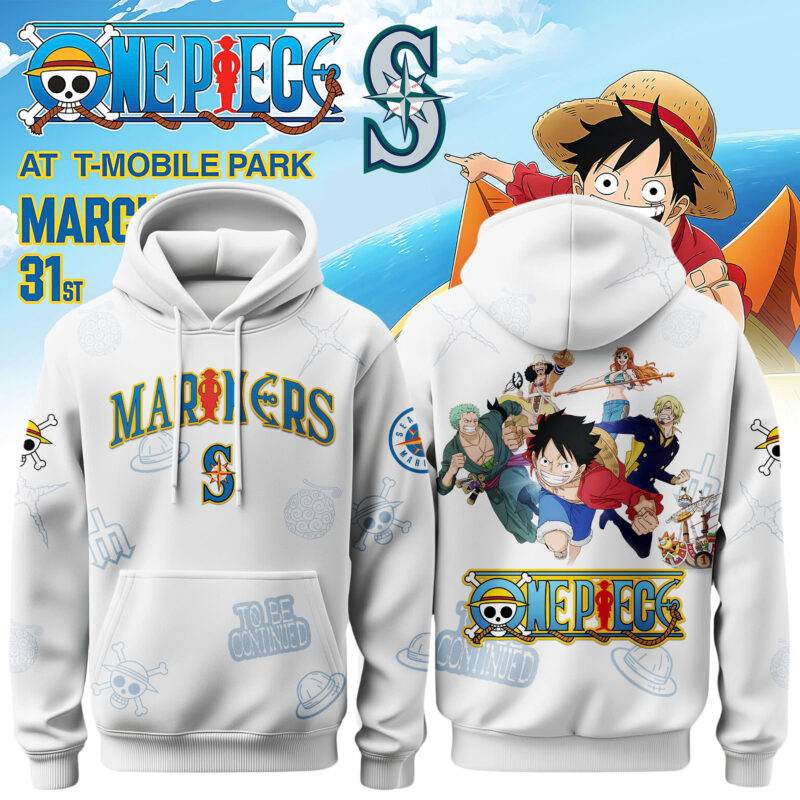 _Seattle Mariners x One Piece Night 2026 Limited Edition Hoodie White