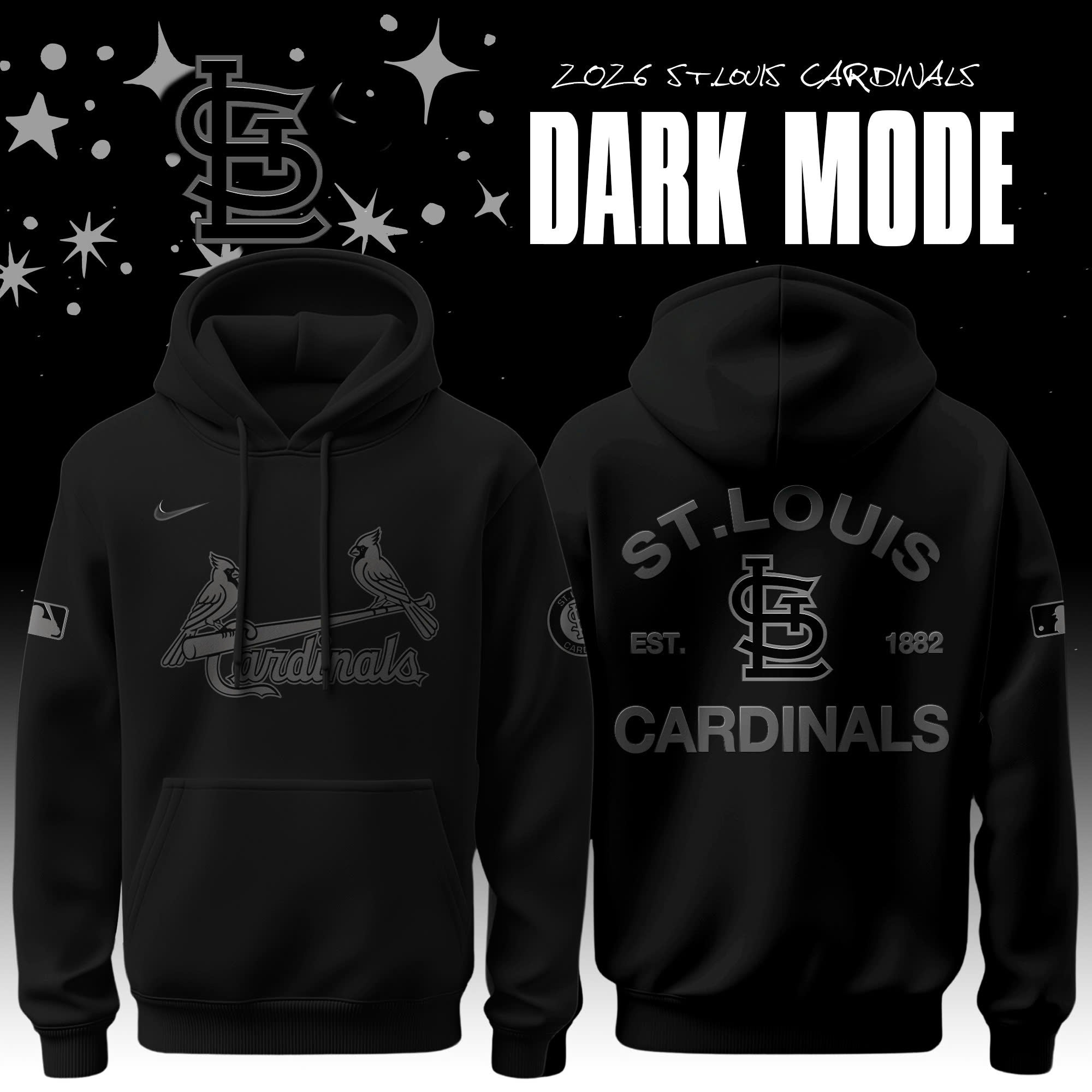 _ St. Louis Cardinals Dark Mode Limited Editions Hoodie