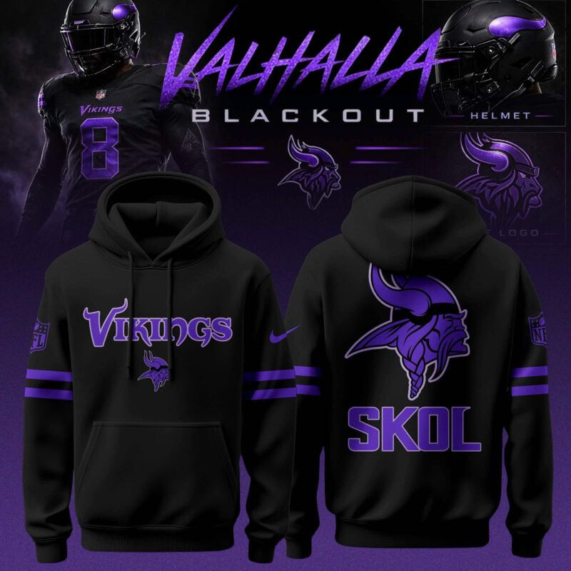 _ Minnesota Vikings ‘Black Out’ 2026 Limited Edition Hoodie