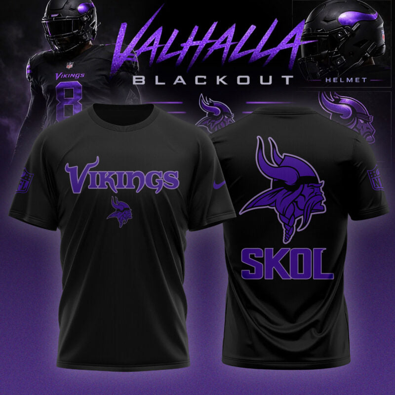 _ Minnesota Vikings ‘Black Out’ 2026 Special Edition T-shirt