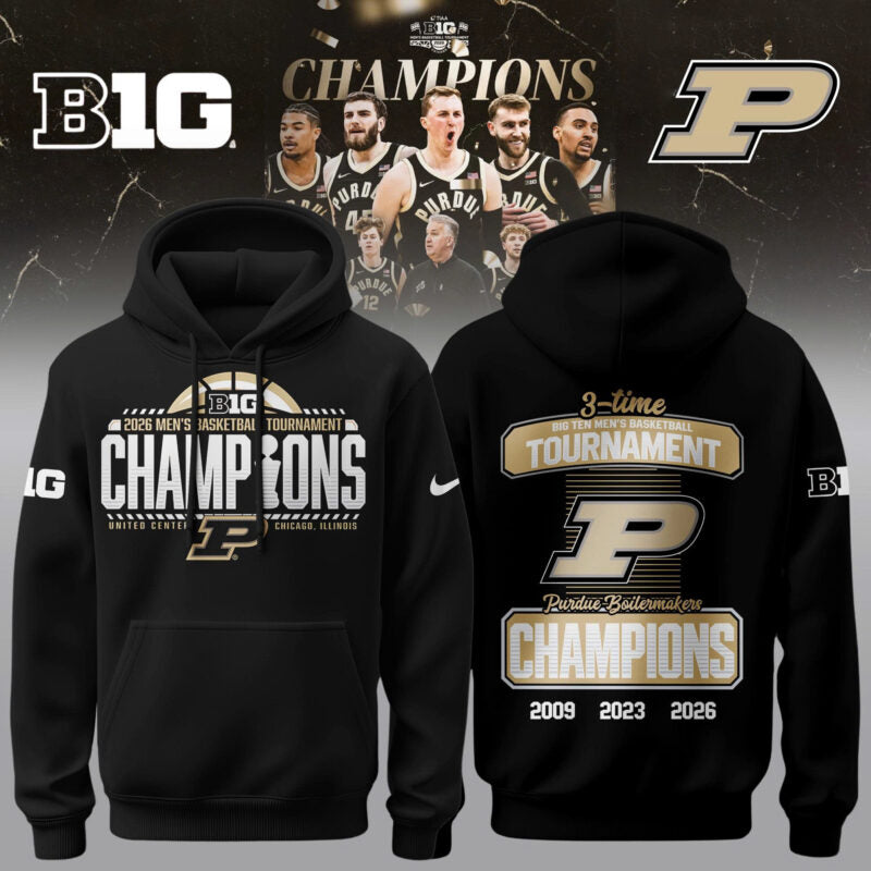 PB 2026 Big Ten Men's Basketball Tournament Champions Locker Room Hoodie