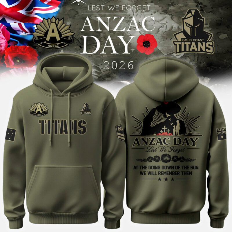 Gold Coast Titans Anzac Day Hoodie