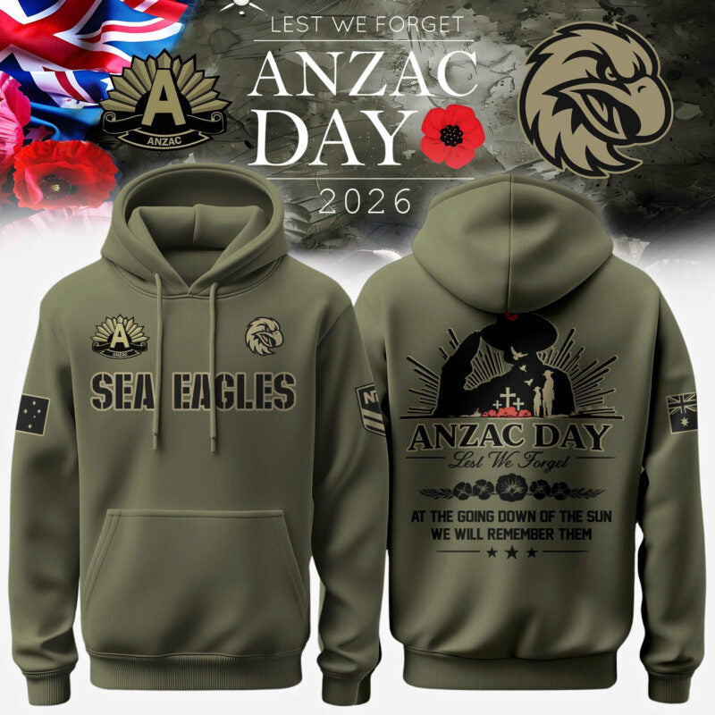 Manly-Warringah Sea Eagles Anzac Day Hoodie