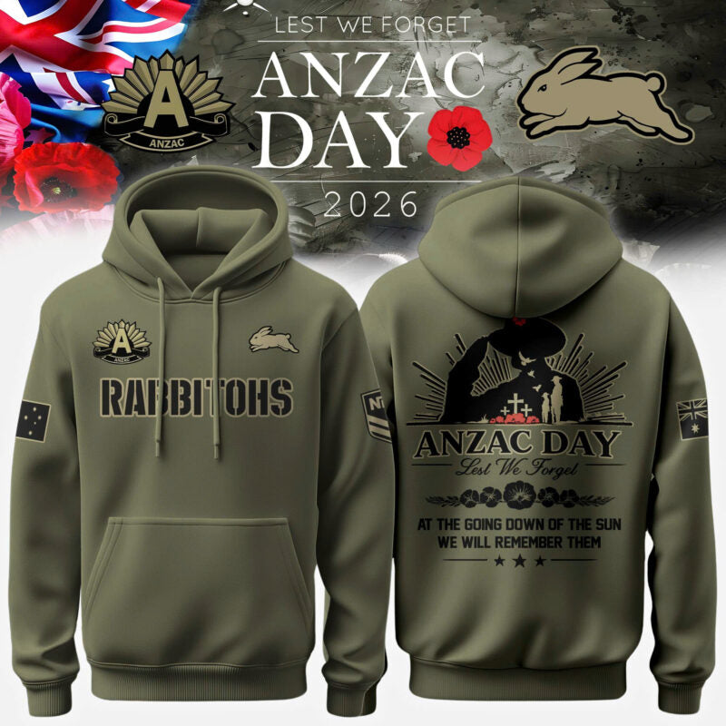 South Sydney Rabbitohs Anzac Day Hoodie