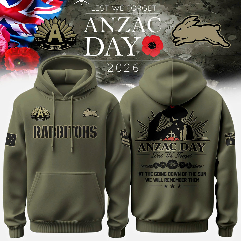 South Sydney Rabbitohs Anzac Day Hoodie