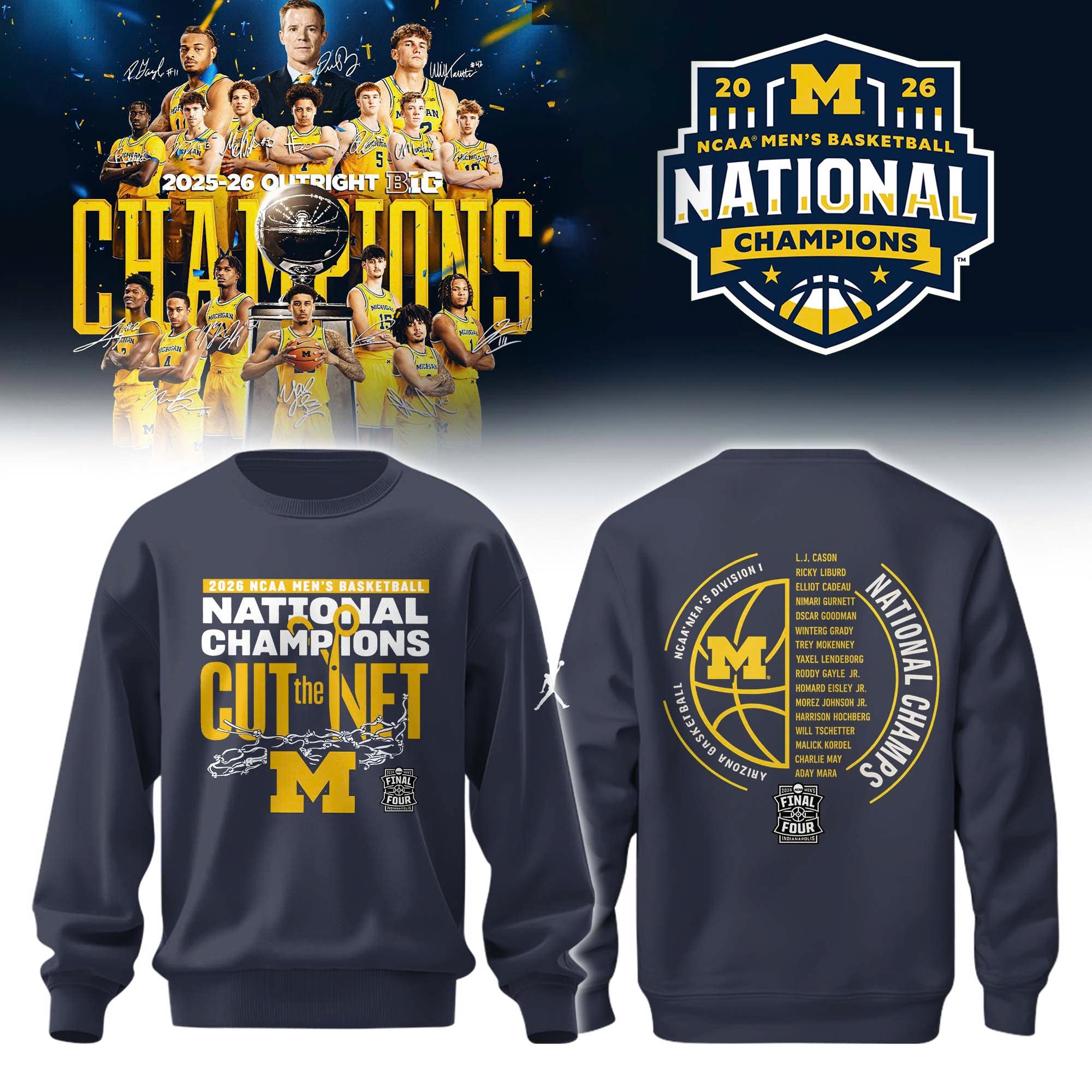 _ MW 2026 NCAA Men's Basketball National Champions Sweatshirt