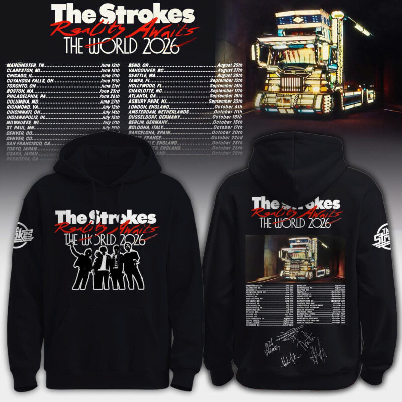 _The Strokes Reality Awaits Tour 2026 Hoodie